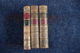 Lot of Three Leather Bound 19th Century Volumes of History by Grote & Thierry