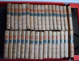 Lot of 33 Leather Bound 19th Century Scott's Waverley Novels