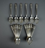 Lot of 21 William Rogers Silver Plate President Spoons
