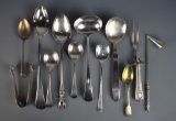 Lot of Twelve Silverplate Serving Pieces, Various Makers