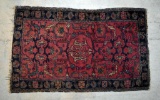 Turkish Tribal Handknotted Wool Area Rug