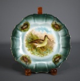 Hand Painted Snipe Game Bird Plate