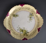 Carlsbad Austria China Platter Imported by Lewis Straus & Sons NYC