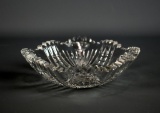 Free Form Cut Glass 7” Candy/Nut Dish