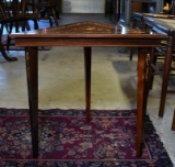 Vintage Triangular Inlaid Marquetry Table (5 of 5)