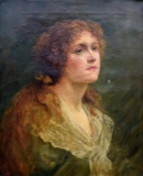 Pietro Toretti (Italian, 1888-1927) Portrait of a Lady, Oil on Canvas, Signed Lower Left