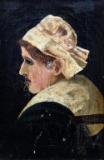 Continental School (18th - 19th C.) Portrait of a Lady, Oil on Canvas