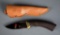 Boker #502 Stainless Steel Hunting Knife w/ Leather Sheath