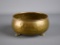 Antique Hammered Brass, Paw Footed Bowl