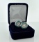 Pair of The Citadel ½” Sterling Silver Cuff Links with Case