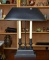 Two Light Black Table or Desk Lamp