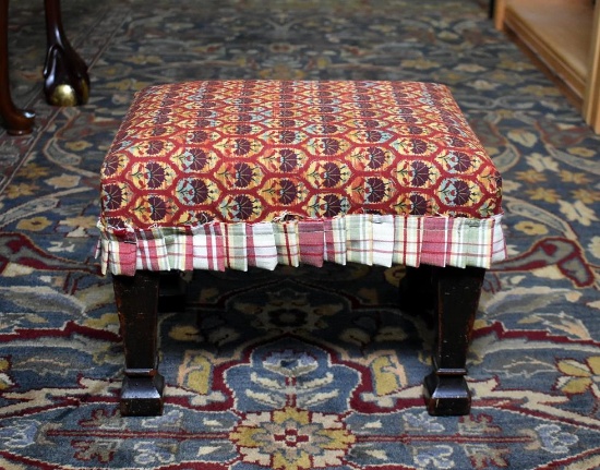 Upholstered Top Footstool