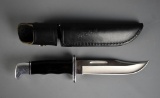 Nice Buck #119 Hunting Knife w/ Leather Sheath