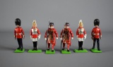 Lot of Six Britains Ltd Metal Historical British Toy Soldiers /  Guardsmen