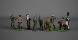 Lot of Nine Britains & Other Makers Warrior Toy Figures