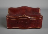 Vintage Embossed Genuine Calf Leather Jewelry Box, Made in Italy