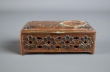 Unusual Small Pierced Copper Box