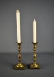 Pair of Antique Brass Candle Holders