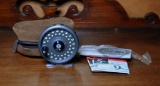 Orvis “Clearwater” Fly Fishing Reel with Line & Two Orvis Leader Packs