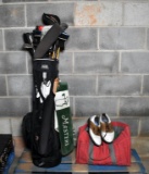 Lot of Golf Clubs, Golf Bag, Men's Shoes (Size 9-9.5), Etc. as Shown