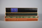 Lot of Four Books: Classic Titles in Leather Binding with Sleeves