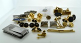 Large Lot of Cuff Links & Men's Accessories