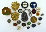 Lot of Golf Ball Markers, Key Chain, Etc.