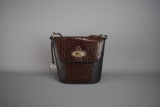 Brighton Brown & Black Leather Flap Handbag No. 885456
