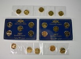 Lot of 20 Uncirculated Gold Plated US State Quarters as Shown