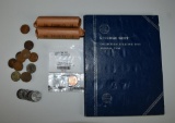 Lot of Lincoln Pennies (Includes Wheat, Steel Cents, & More) as Shown
