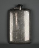 Sterling Silver Monogrammed Pocket Flask