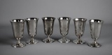Lot of Six “de Uberti” Italy Silver Plate Goblets