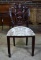 Vintage Hepplewhite Style Mahogany Shield Back Dining Chair