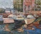 Jeff Lee (XX-XXI) Boats at Dock, Oil on Canvas, Signed Lower Right