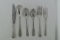 Lot of Six Miscellaneous Sterling Silver Service Flatware Pieces