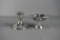 Lot of Two Weighted Sterling Silver Candle Holder & Compote