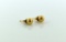 Pair 14K Yellow Gold 6 mm Bead Earrings