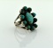 Vintage SW American Silver and Turquoise Ring