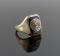 Antique 1883 “Virginiae Collegium” Sterling and Onyx Class Ring