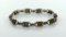 Sterling Silver & Semi-Precious Stone 7.25” Bracelet with Storage Case