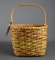 A. Frances Owens (American [No. Car.], XX-XXI) Muted Tricolor Hand Woven Basket