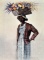 Elizabeth O'Neill Verner (Amer., 1883-1979) Gullah Flower Lady, Artist Pencil Signed Print