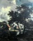 (XX-XXI) Rustic Landscape Print on Canvas, Unsigned