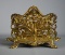 Vintage Bradley & Hubbard Victorian Rococo Style Cast Brass Letter Holder, #3559 & 7039