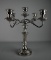 Vintage Five Light Arm Silver Plate Candelabra, Marked