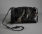 Vintage Sharif Black Crossbody Bag w/ Tassel, USA