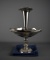 Antique Silver Plate Reticulated Comport Epergne Vase with Storage Bag