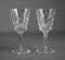 Pair of Waterford Crystal Lismore 6 Oz. Claret Wine Glasses