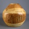 Turned Poplar Burl Bowl by D. Wallace