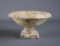 Vintage Marble Pedestal Bowl, 6” Diameter